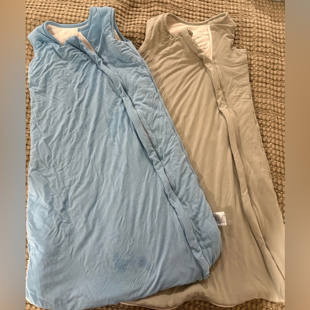 Blue and Green Bamboo Sleep Sacks